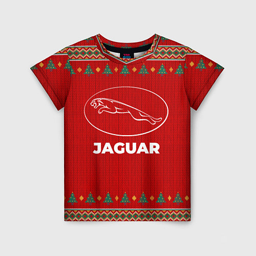 Детская футболка Jaguar new year / 3D-принт – фото 1