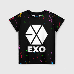 Футболка детская Exo конфети, цвет: 3D-принт