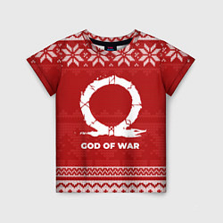Футболка детская Новогодний God of War, цвет: 3D-принт