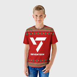 Футболка детская Seventeen new year, цвет: 3D-принт — фото 2