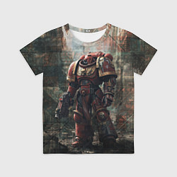 Футболка детская Космодесантник с болтером, цвет: 3D-принт