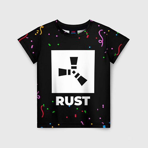 Детская футболка Rust конфети / 3D-принт – фото 1