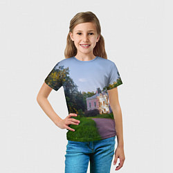 Футболка детская Дворец Петра III в Ораниенбауме, цвет: 3D-принт — фото 2