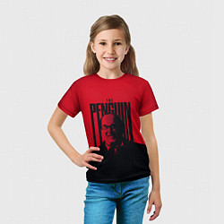 Футболка детская Освальд Кобб Пингвин, цвет: 3D-принт — фото 2