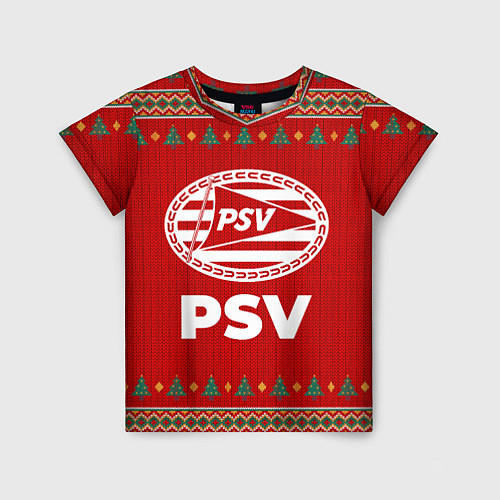 Детская футболка PSV new year / 3D-принт – фото 1
