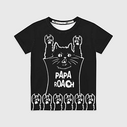 Футболка детская Papa Roach: cat rock, цвет: 3D-принт