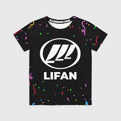 Футболка детская Lifan конфети, цвет: 3D-принт