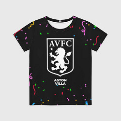 Футболка детская Aston Villa конфети, цвет: 3D-принт