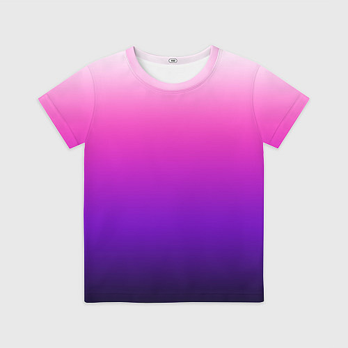 Детская футболка Градиент Argon розово-фиолетовый / 3D-принт – фото 1