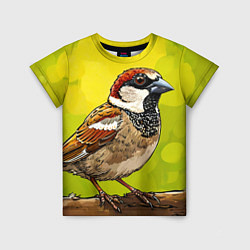 Детская футболка Большой воробей