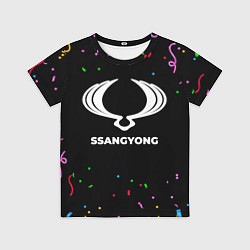 Футболка детская SsangYong конфети, цвет: 3D-принт