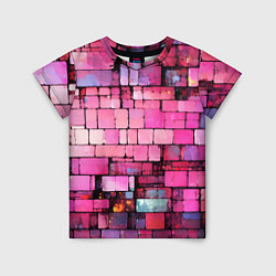 Детская футболка Pink bricks