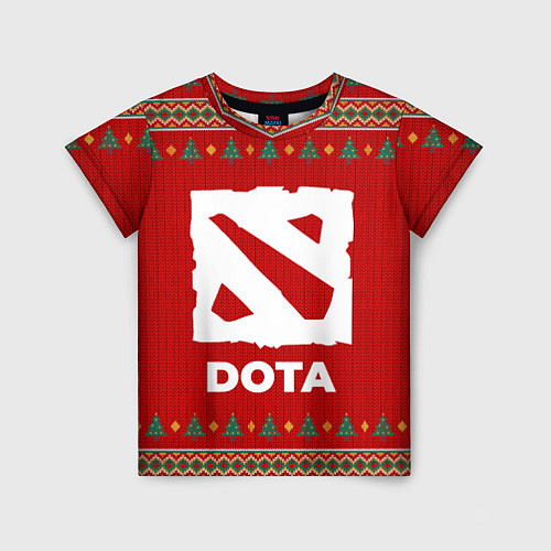 Детская футболка Dota new year / 3D-принт – фото 1