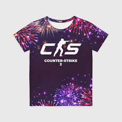 Футболка детская Праздничный Counter-Strike 2, цвет: 3D-принт
