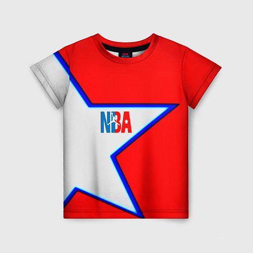 Детская футболка NBA star / 3D-принт – фото 1