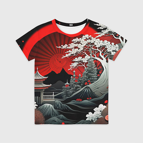 Детская футболка Деревья Японии и природа / 3D-принт – фото 1
