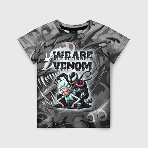 Детская футболка We are Venom - graffiti / 3D-принт – фото 1