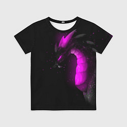 Футболка детская Дракон неоновый, цвет: 3D-принт