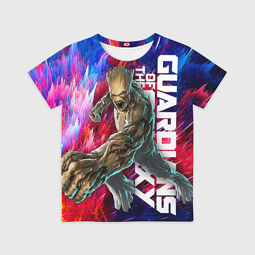 Детская футболка Guardians of the galaxy - Groot and Rocket / 3D-принт – фото 1