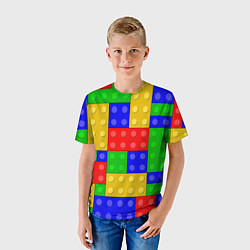Футболка детская Детали Лего, цвет: 3D-принт — фото 2