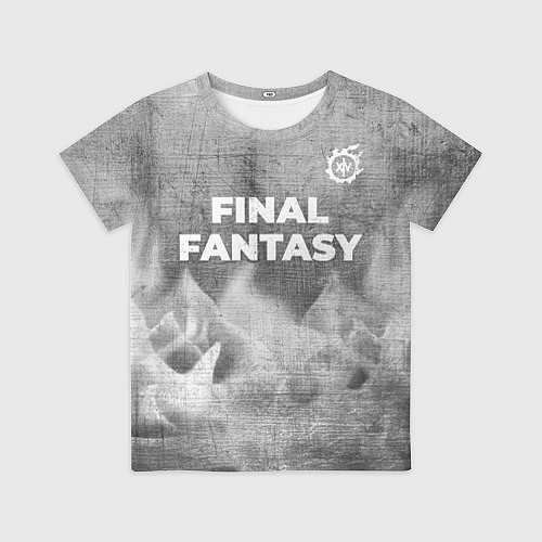 Детская футболка Final Fantasy - grey gradient посередине / 3D-принт – фото 1