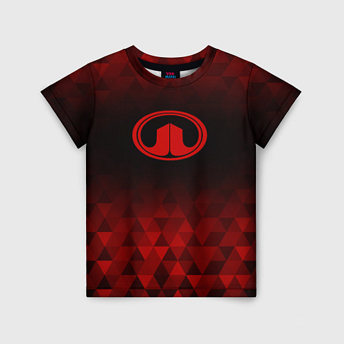 Детская футболка Great Wall red poly / 3D-принт – фото 1