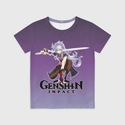 Футболка детская Разор из Геншин, цвет: 3D-принт