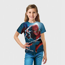 Футболка детская Спайдермен паутина, цвет: 3D-принт — фото 2