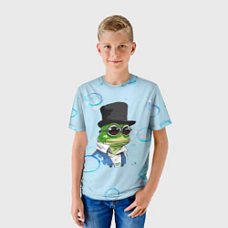 Футболка детская Pepe в шляпе, цвет: 3D-принт — фото 2