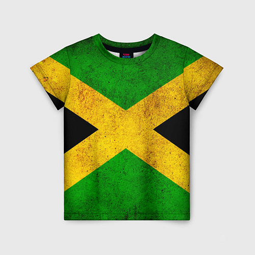 Детская футболка Jamaica flag / 3D-принт – фото 1