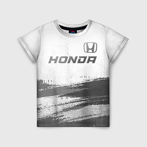 Детская футболка Honda - white gradient посередине / 3D-принт – фото 1