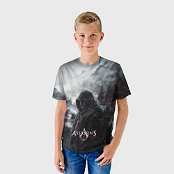Футболка детская Assassins Creed охотник в горах, цвет: 3D-принт — фото 2