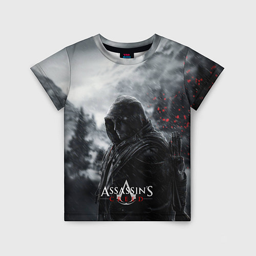 Детская футболка Assassins Creed охотник в горах / 3D-принт – фото 1