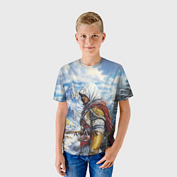 Футболка детская Assassins Creed winter, цвет: 3D-принт — фото 2