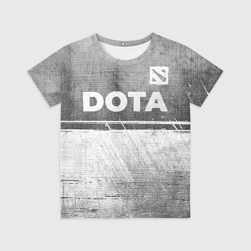 Детская футболка Dota - grey gradient посередине / 3D-принт – фото 1