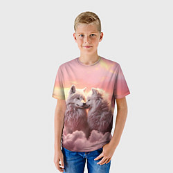 Футболка детская Волчья страсть, цвет: 3D-принт — фото 2