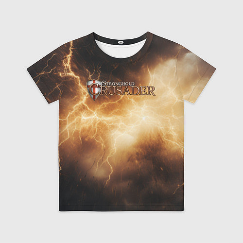 Детская футболка Stronghold сrusader лого и гром / 3D-принт – фото 1