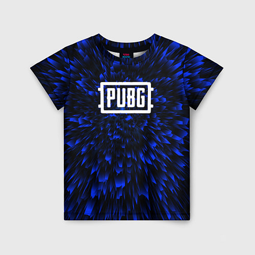 Детская футболка PUBG blue energy / 3D-принт – фото 1