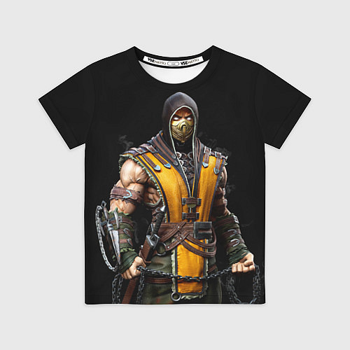 Детская футболка Mortal kombat - Scorpion / 3D-принт – фото 1