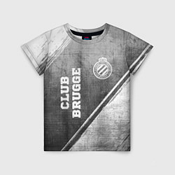 Детская футболка Club Brugge - grey gradient вертикально