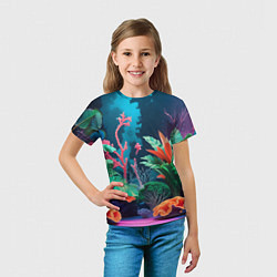 Футболка детская Морские растения, цвет: 3D-принт — фото 2