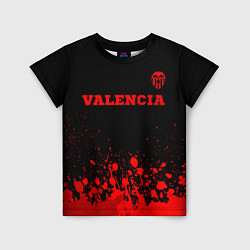 Футболка детская Valencia - red gradient посередине, цвет: 3D-принт