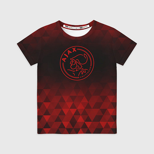 Детская футболка Ajax red poly / 3D-принт – фото 1