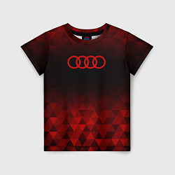 Футболка детская Audi red poly, цвет: 3D-принт
