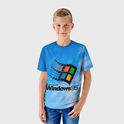Футболка детская Windows 95 logo, цвет: 3D-принт — фото 2