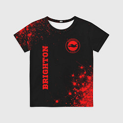 Футболка детская Brighton - red gradient вертикально, цвет: 3D-принт