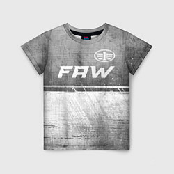 Футболка детская FAW - grey gradient посередине, цвет: 3D-принт