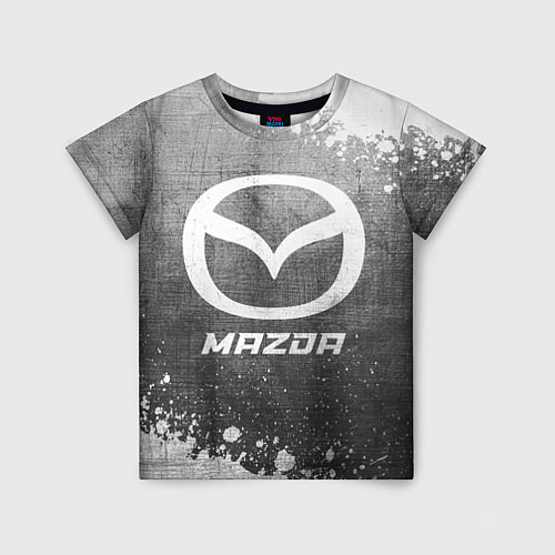 Детская футболка Mazda - grey gradient / 3D-принт – фото 1