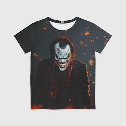 Футболка детская Джокер оранжевые искры, цвет: 3D-принт