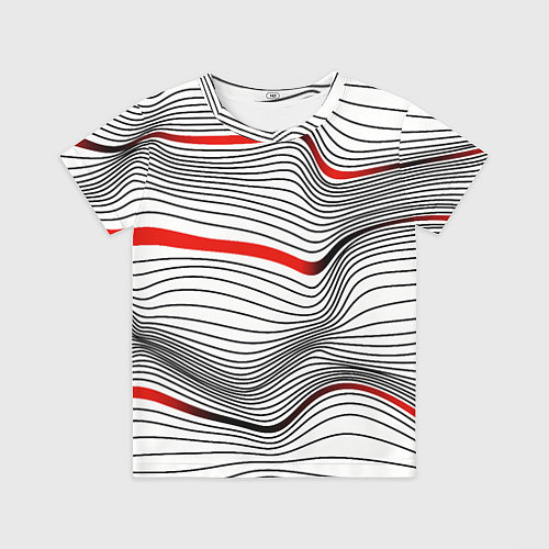 Детская футболка По красной линии / 3D-принт – фото 1